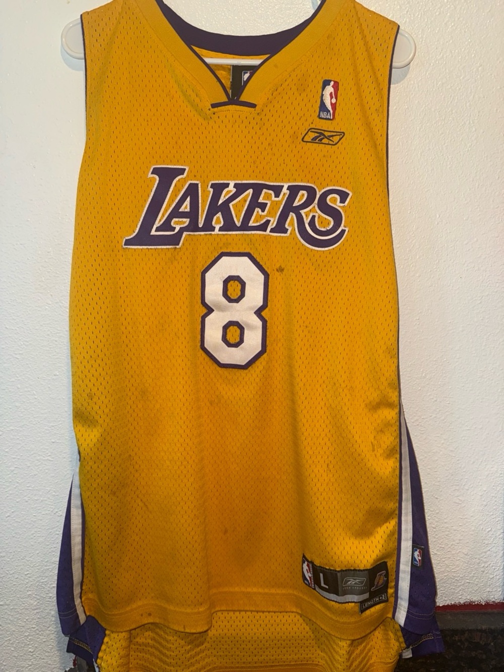 Reebok Kobe Bryant Los Angeles Lakers #8 Jersey